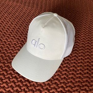 Alo white trucker hat